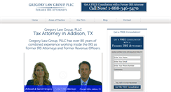 Desktop Screenshot of gregorytaxlaw.com