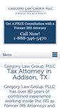 Mobile Screenshot of gregorytaxlaw.com